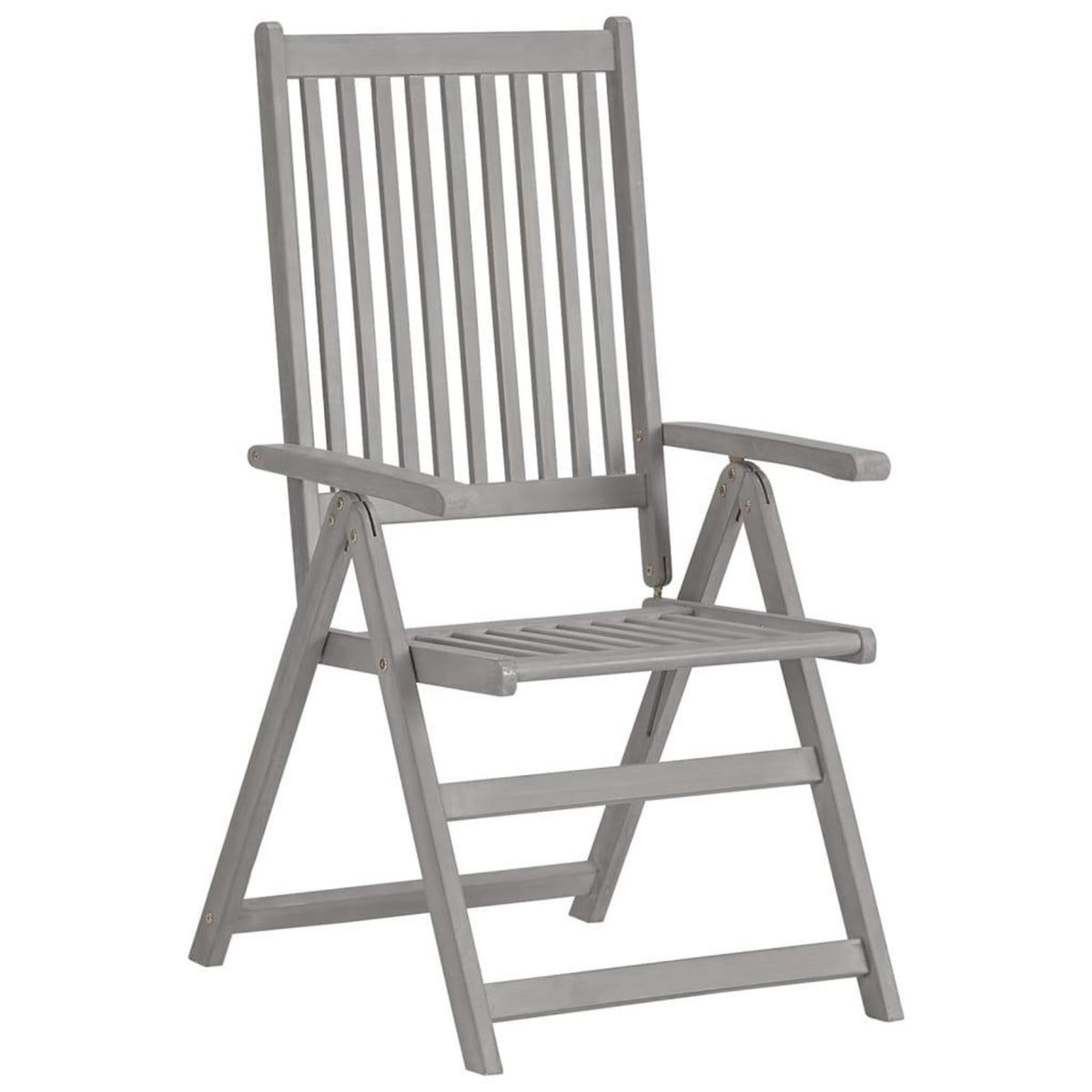 VIDAXL Chaises inclinables de jardin lot de 3 et coussins Bois acacia