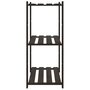 Voir la diapositive 4 : VIDAXL Support de rangement a 3 niveaux noir 80x38x90 cm bois pin
