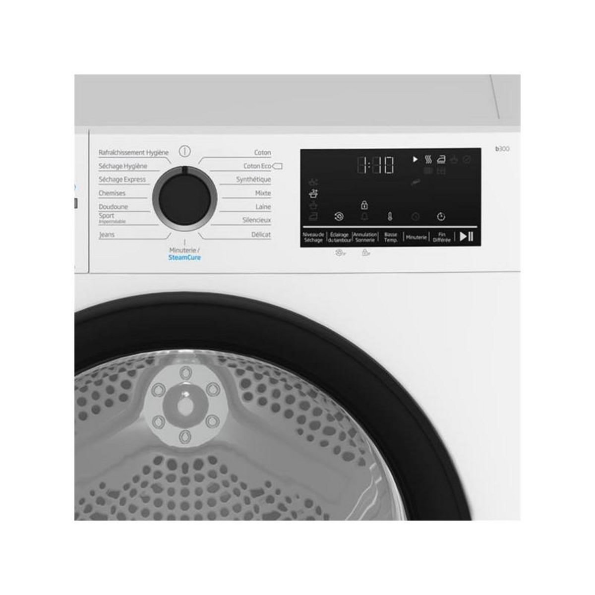 Beko Sèche linge pompe à chaleur à condensation 7kg 1400 tours/min - D3H27493W