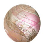 Paris Prix Presse-Papier en Verre  Ouragan  12cm Rose & Or