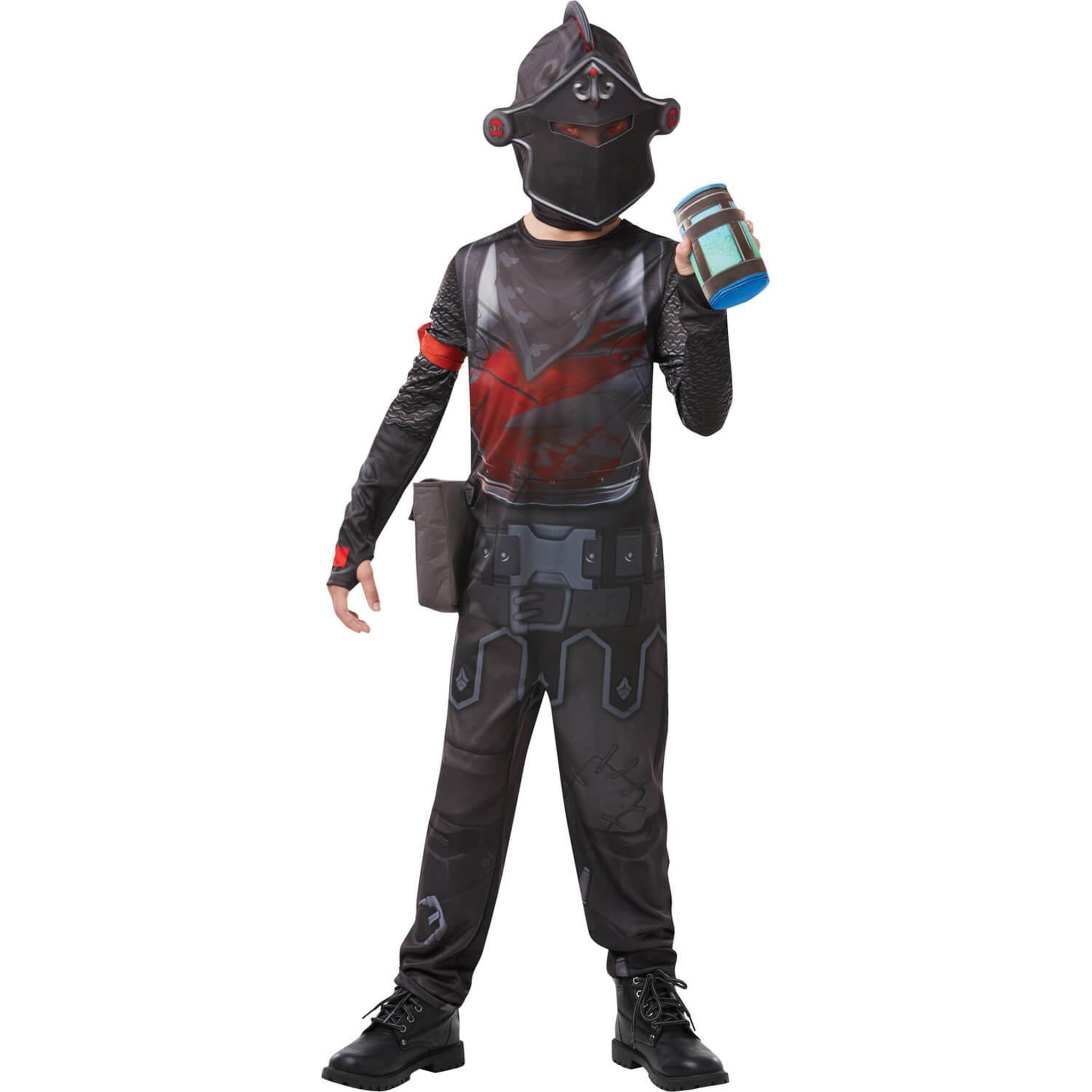Voir la diapositive 2 : Rubie's Déguisement Black Knight Fortnite - Adolescent - 12/14 ans (152 à 164 cm)