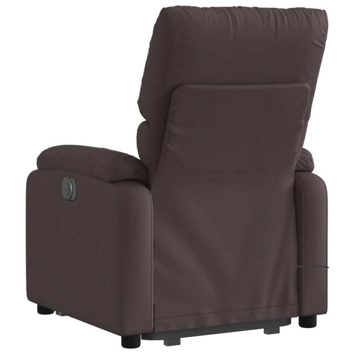 VIDAXL Fauteuil inclinable de massage electrique Marron fonce Tissu