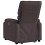 Voir la diapositive 5 : VIDAXL Fauteuil inclinable de massage electrique Marron fonce Tissu