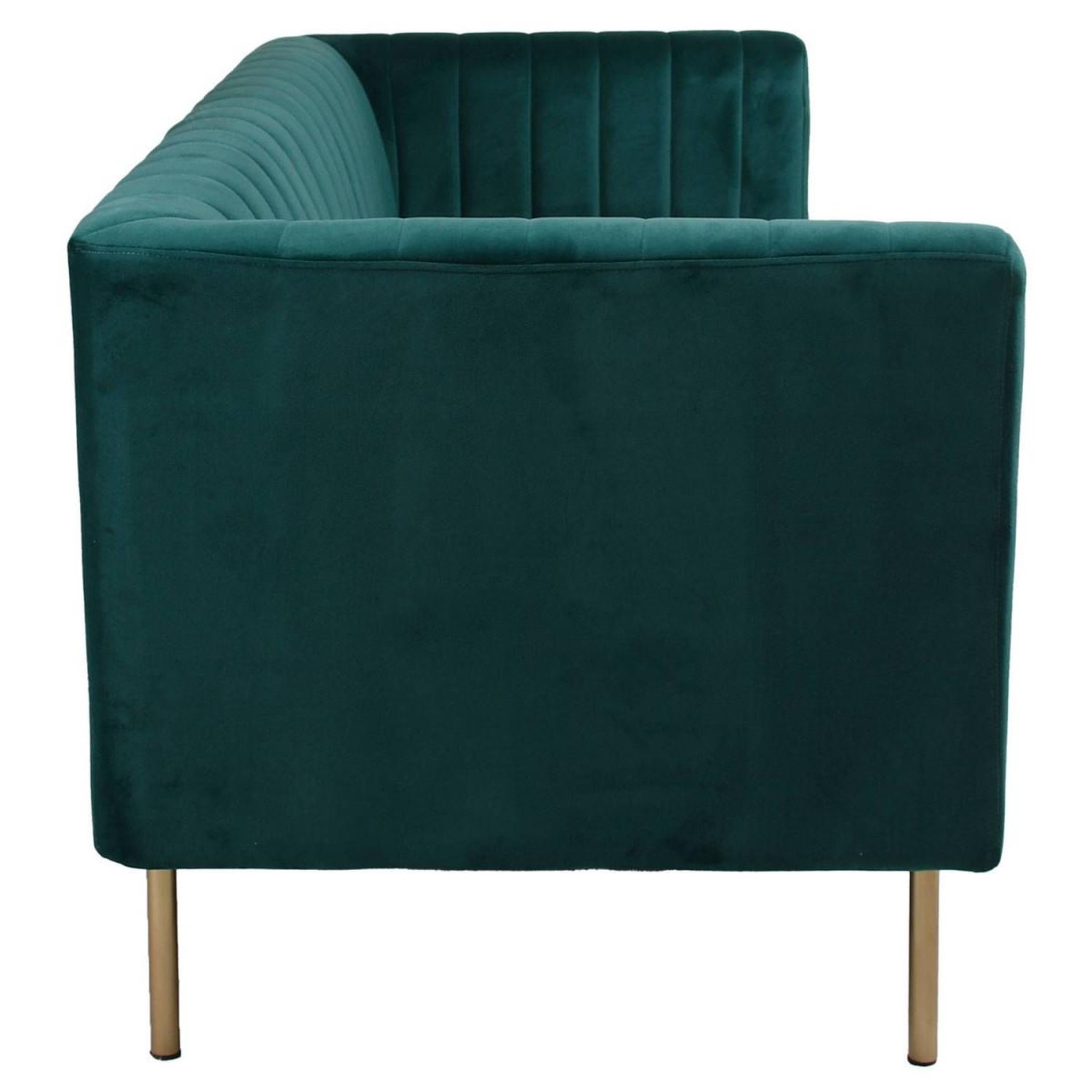 Voir la diapositive 4 : Paris Prix Canapé 3 places velours  taylor  179cm vert