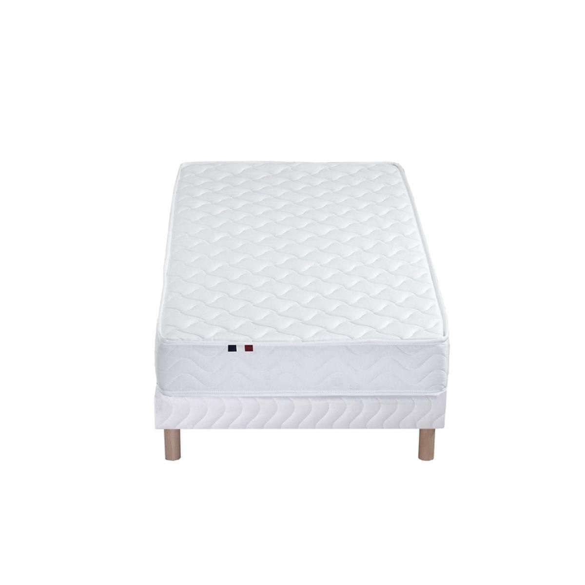 Ensemble Matelas Mousse réversible + Sommier 90 x 190 cm  STRATUS