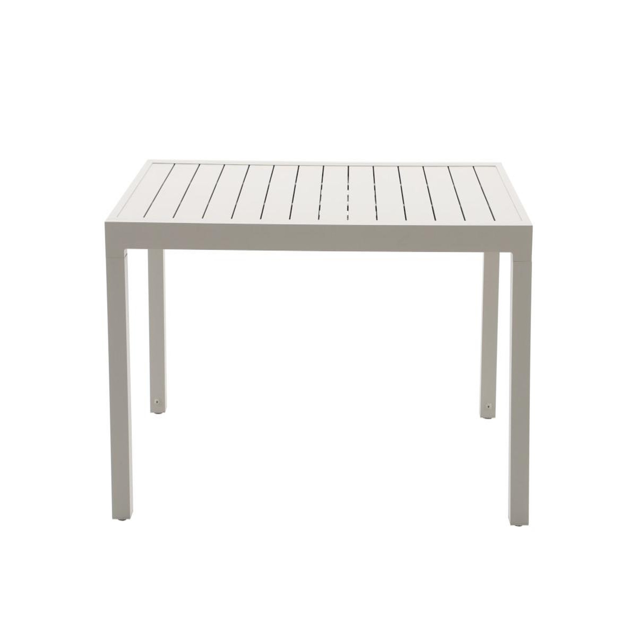 JARDIDECO Table de jardin rectangulaire extensible en aluminium Oppa beige 8/10 places - Jardideco