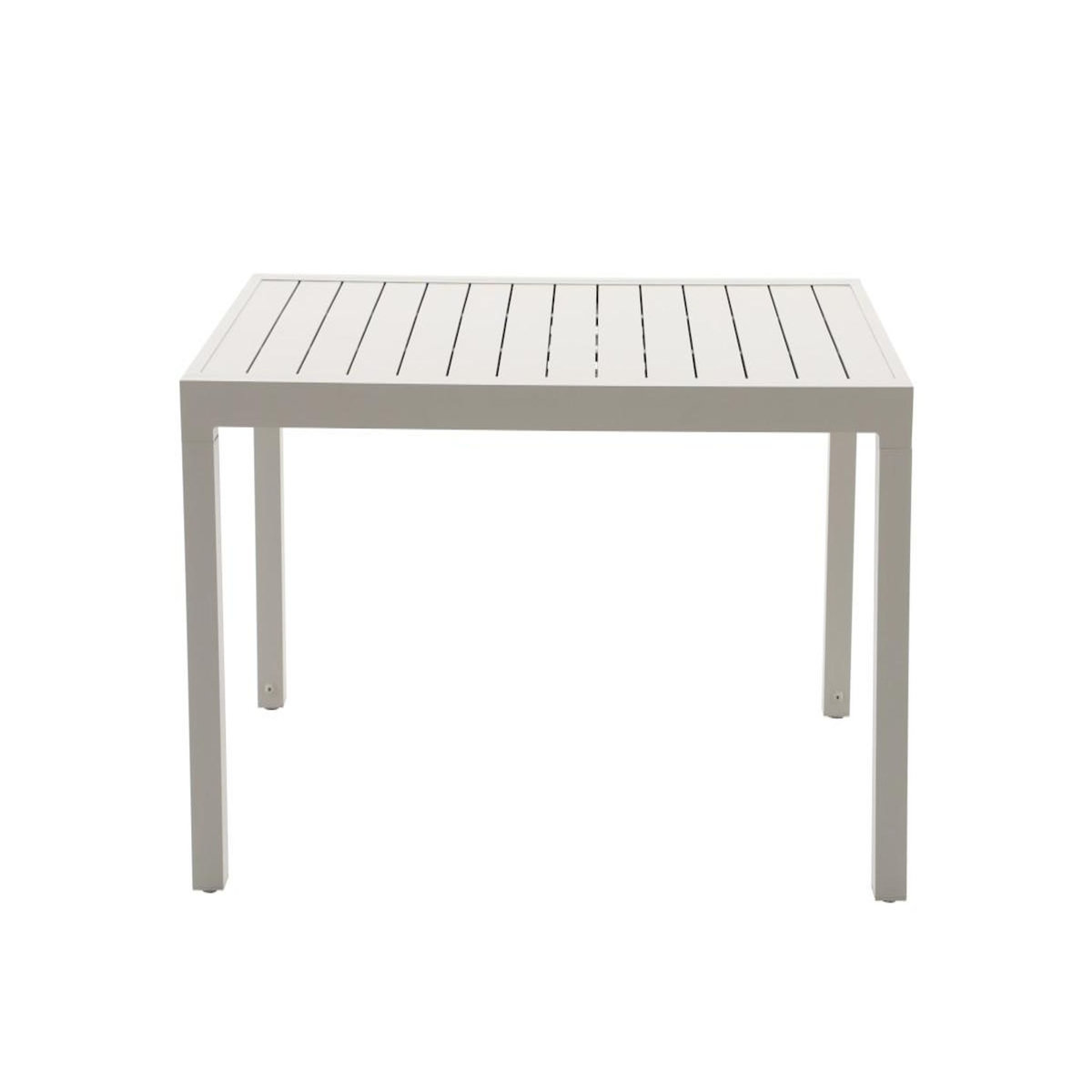 JARDIDECO Table de jardin rectangulaire extensible Oppa, beige - Jardideco