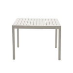 JARDIDECO Table de jardin rectangulaire extensible Oppa, beige - Jardideco