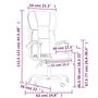 Voir la diapositive 6 : VIDAXL Fauteuil inclinable de bureau Noir Similicuir