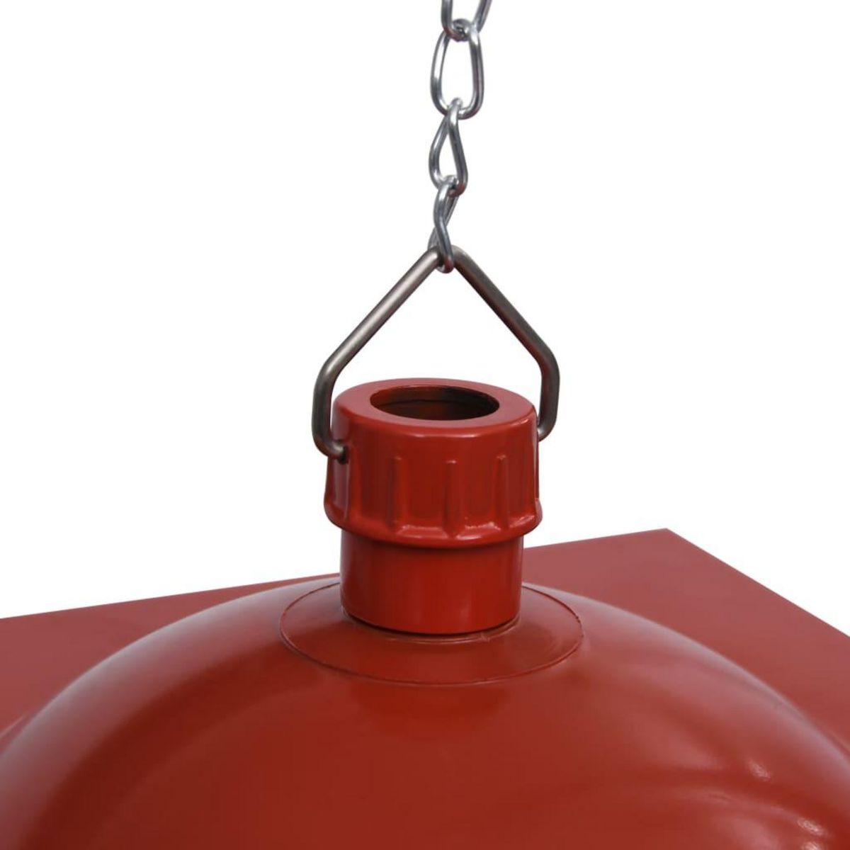 VIDAXL Lampe suspendue de Noël lumiere LED Pere Noël Rouge 27x27x45 cm