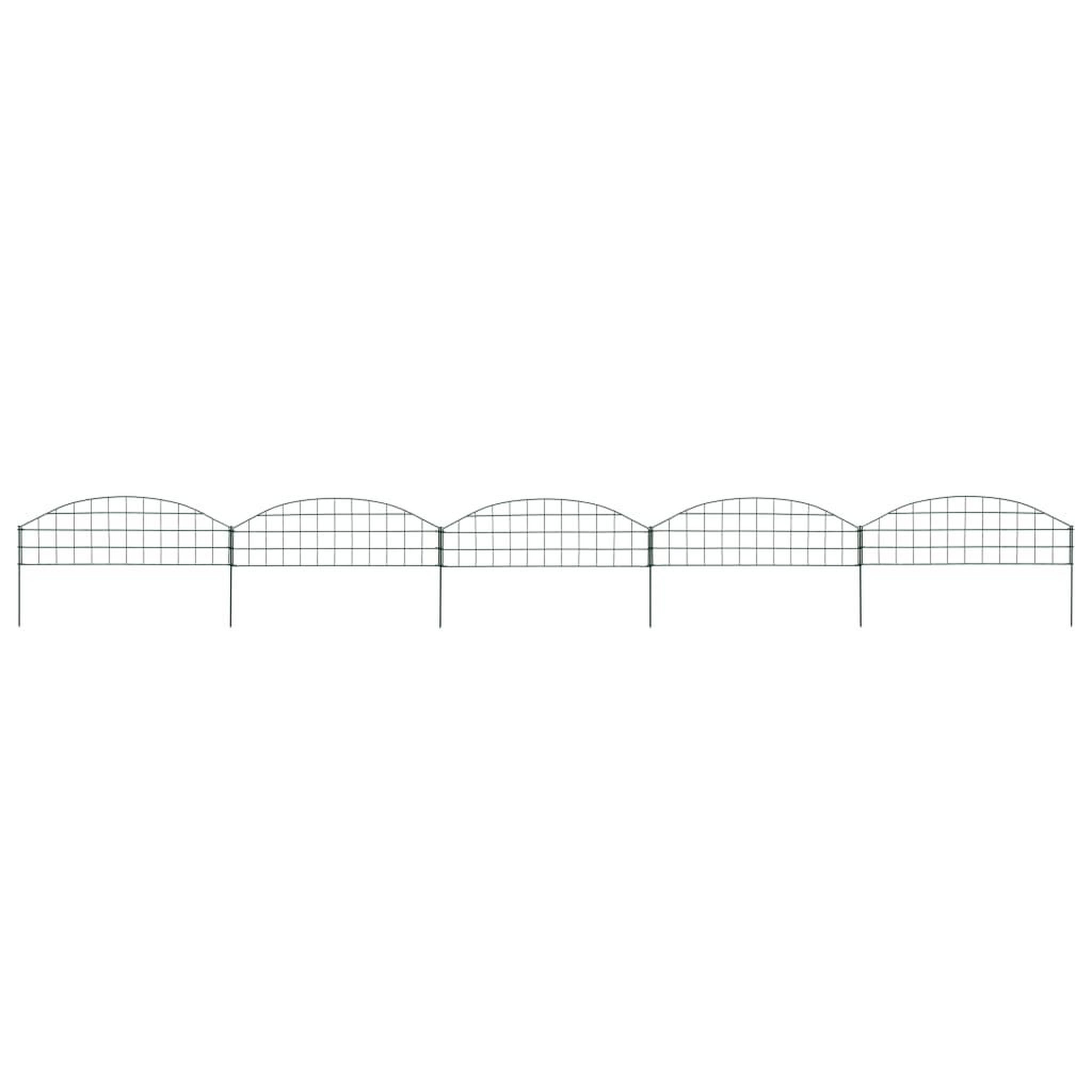 Voir la diapositive 1 : VIDAXL Ensemble de cloture de jardin arquee 77,3x26 cm vert