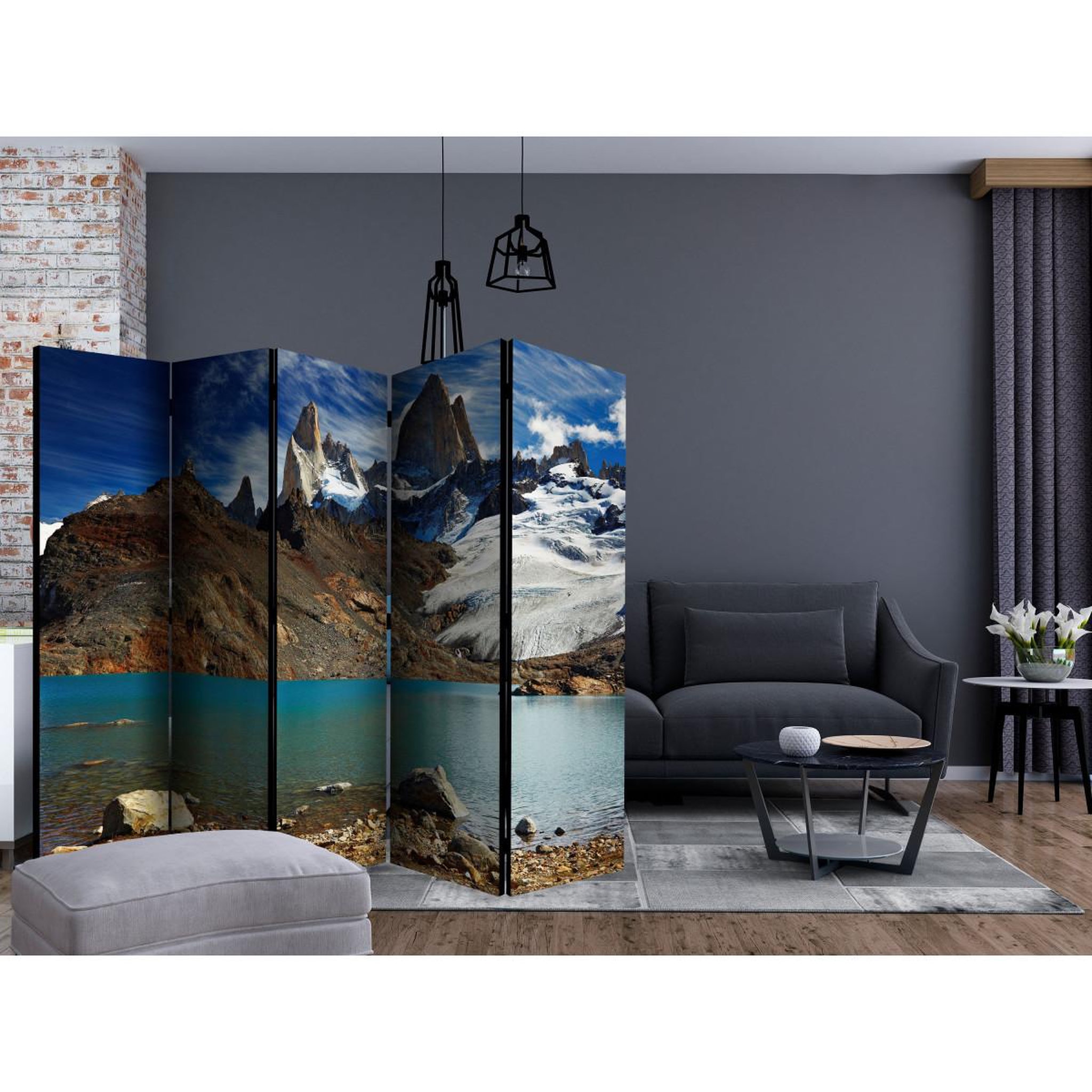 Voir la diapositive 2 : Paris Prix Paravent 5 volets  mount fitz roy, patagonia, argentina  172x225cm