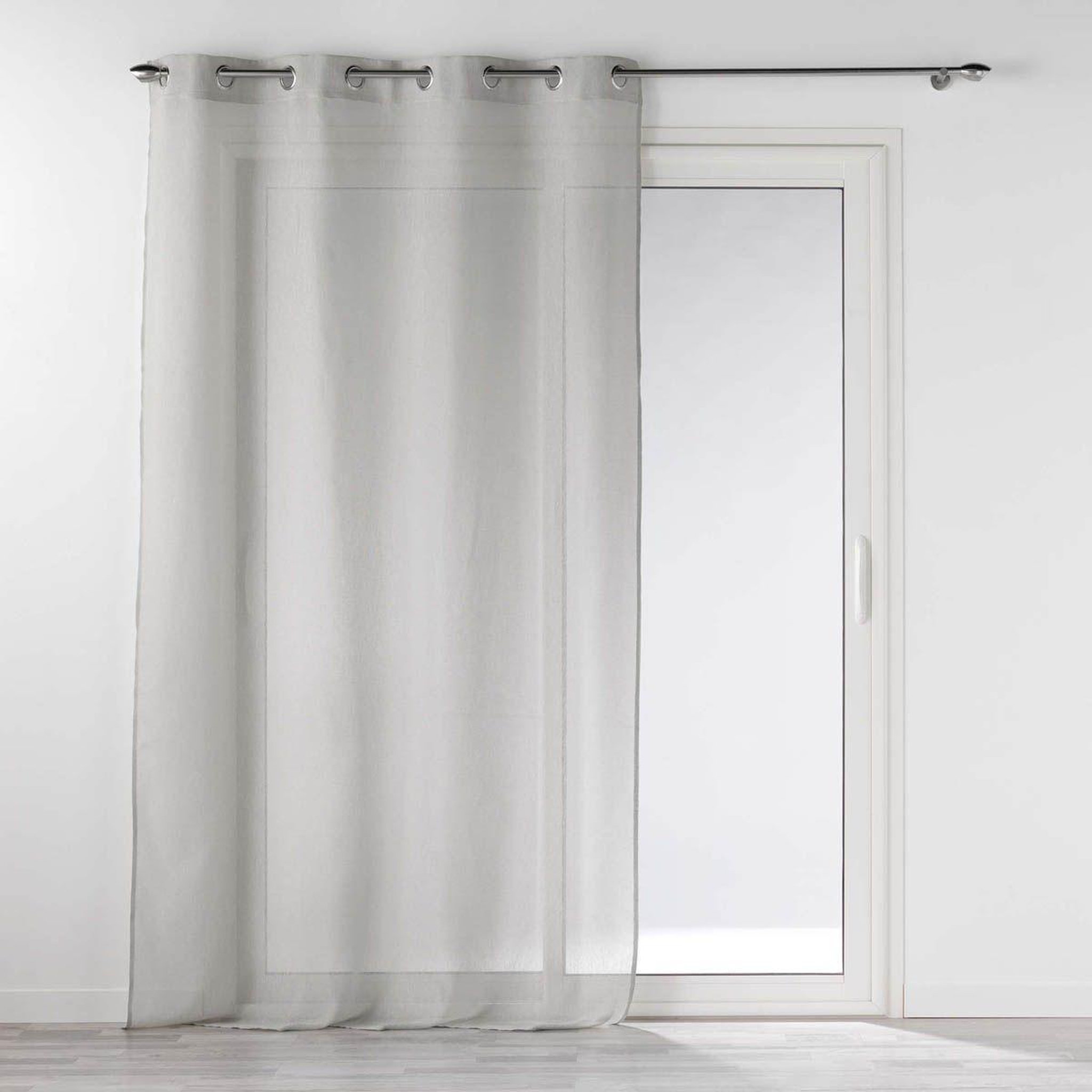 Douceur d'Intérieur Rideau voilage à œillets  selena  140x240cm gris