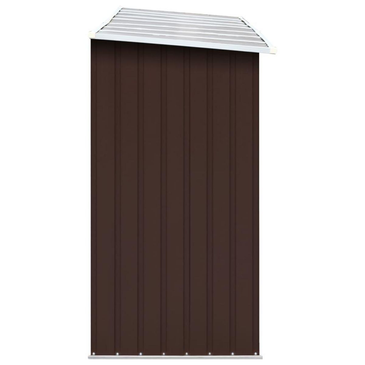 VIDAXL Abri de stockage de bois Acier galvanise 330x84x152 cm Marron