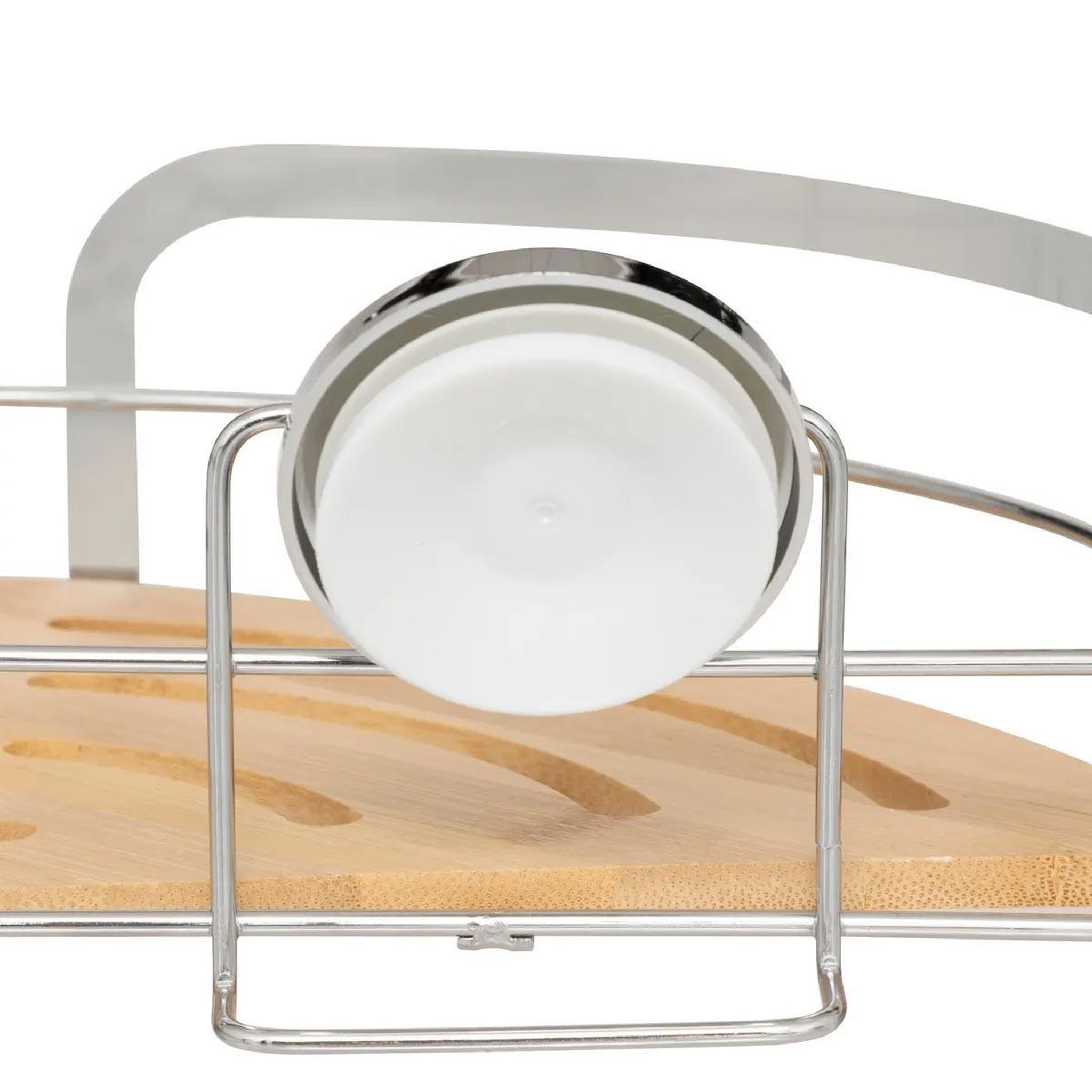 Voir la diapositive 3 : FIVE Étagère d'angle de douche  venterra  27cm naturel