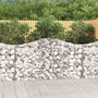 Voir la diapositive 1 : VIDAXL Panier de gabions arque 200x30x100/120 cm Fer galvanise