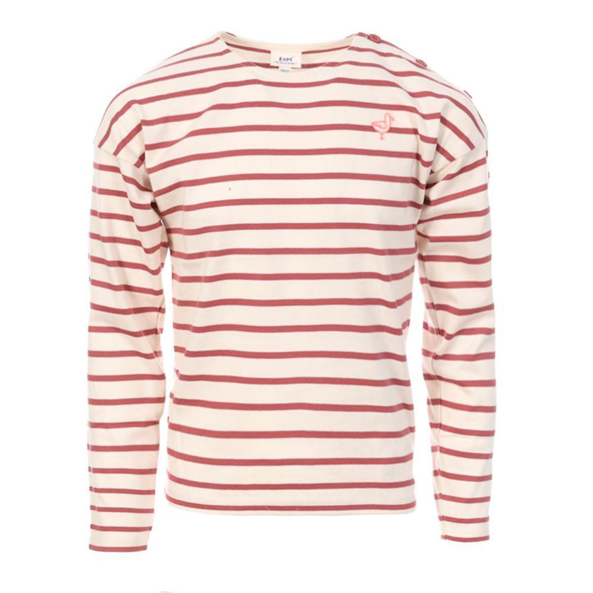 ELLE EST OU LA MER T-Shirt Manches Longues Blanches/Roses Fille Elle est ou la mer Tuner