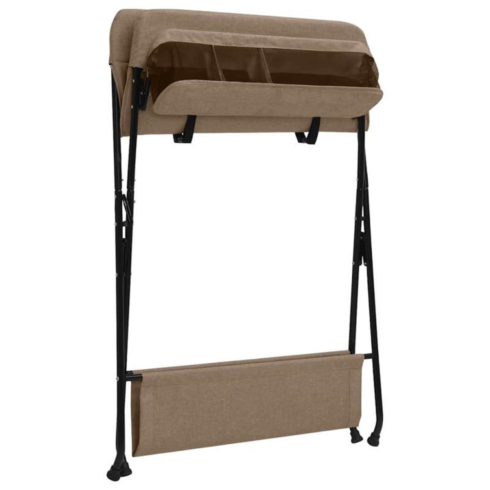Voir la diapositive 5 : VIDAXL Table à langer Taupe Fer