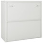 Voir la diapositive 4 : VIDAXL Armoire a portes coulissantes Gris clair 90x40x90 cm Acier