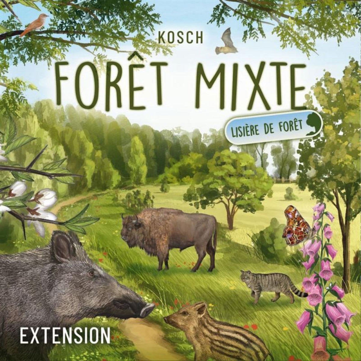 Asmodee Jeu de stratégie Asmodee Forêt Mixte Extension Lisière de Forêt