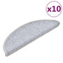 Voir la diapositive 2 : VIDAXL Tapis d'escalier 10 pcs 56x17x3 cm Gris clair