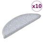 Voir la diapositive 2 : VIDAXL Tapis d'escalier 10 pcs 56x17x3 cm Gris clair