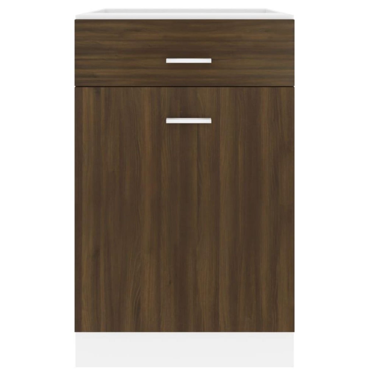 VIDAXL Armoire de plancher a tiroir Chene marron 50x46x81,5 cm