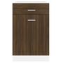 Voir la diapositive 5 : VIDAXL Armoire de plancher a tiroir Chene marron 50x46x81,5 cm
