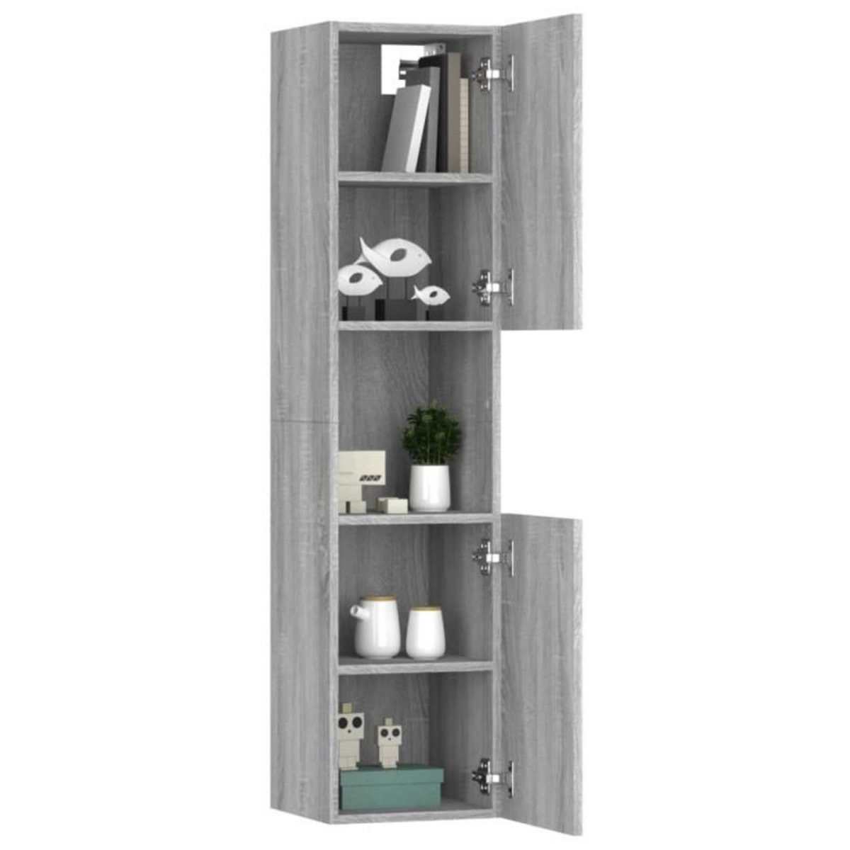 VIDAXL Armoire de bain Sonoma gris 30x30x130 cm Bois d ingénierie