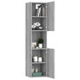 Voir la diapositive 5 : VIDAXL Armoire de bain Sonoma gris 30x30x130 cm Bois d ingénierie