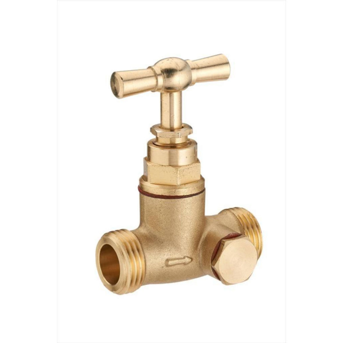 CENTRALE BRICO Robinet d'arrêt purgeur 2 bouchons mâle/mâle 15 x 21mm