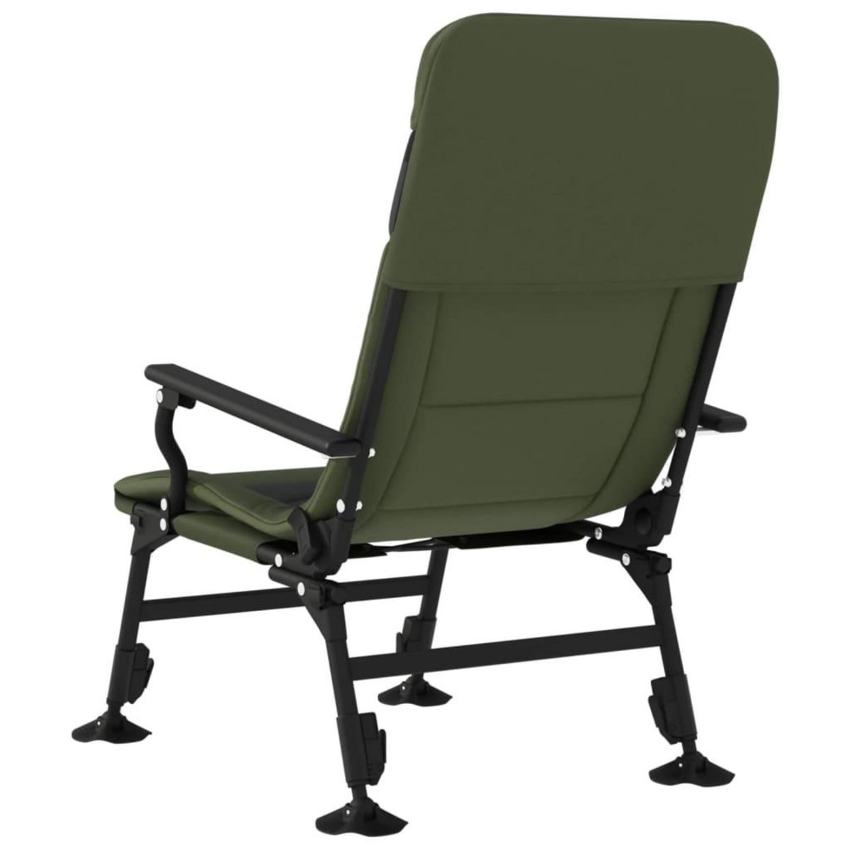 VIDAXL Chaise de peche avec accoudoir pliable vert