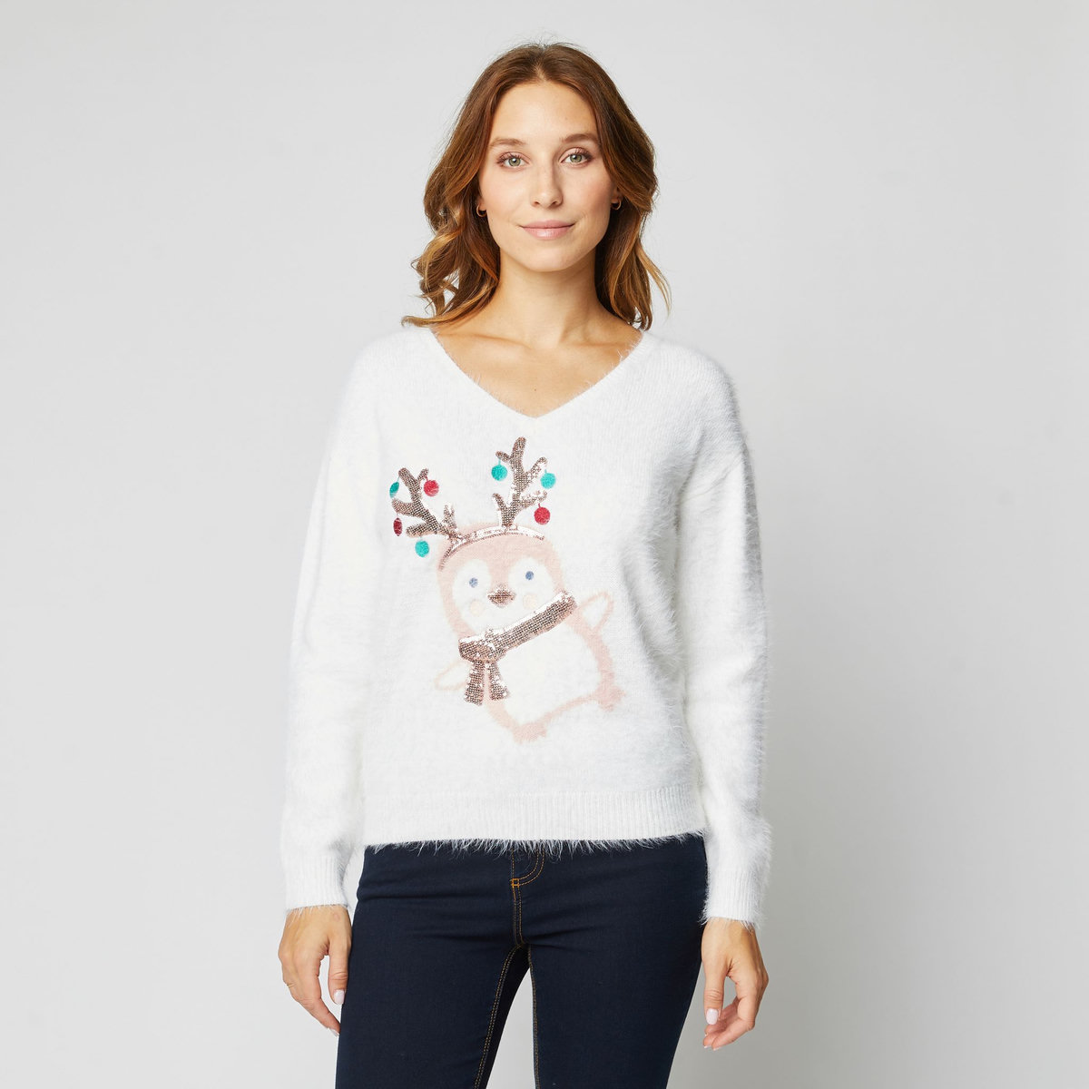 Pull doux à col bateau - Marron foncé - FEMME | H&M FR