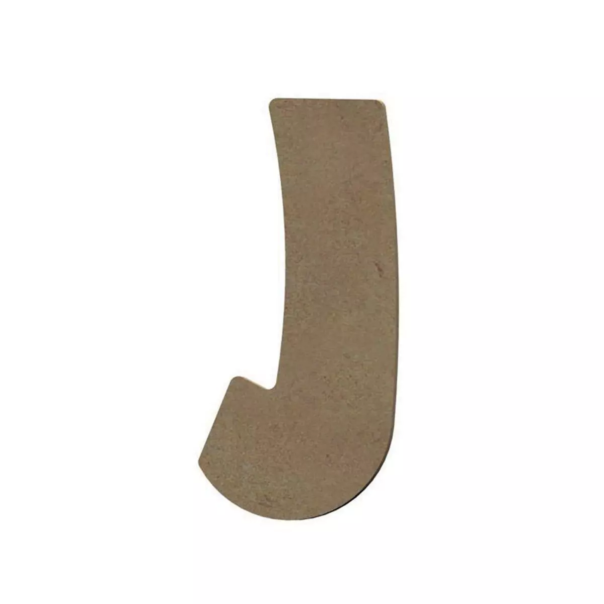  Lettre majuscule J en bois MDF à décorer - 15 cm