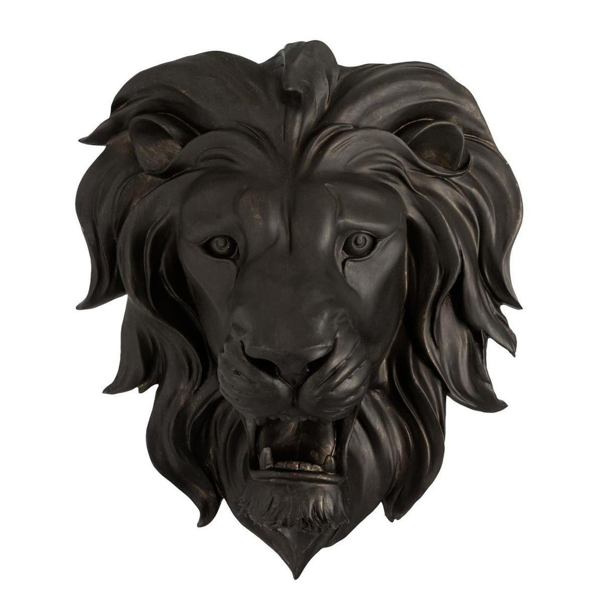 Paris Prix Décoration Murale  Tête de Lion  48cm Noir