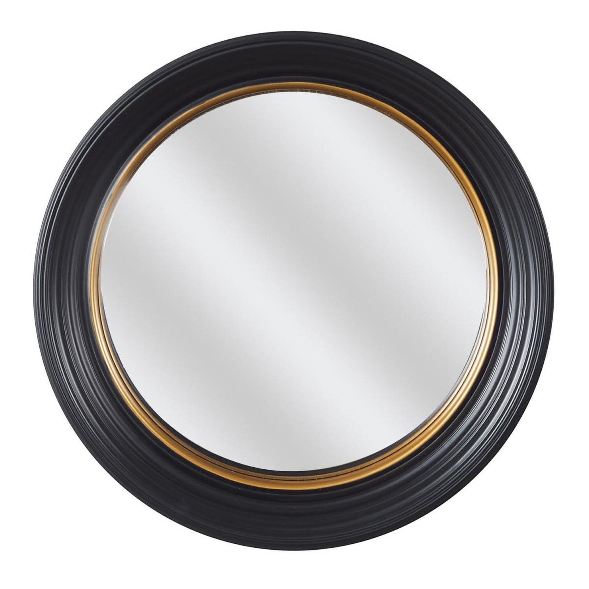 The Home Deco Factory Miroir Déco Rond  Oko  40cm Noir
