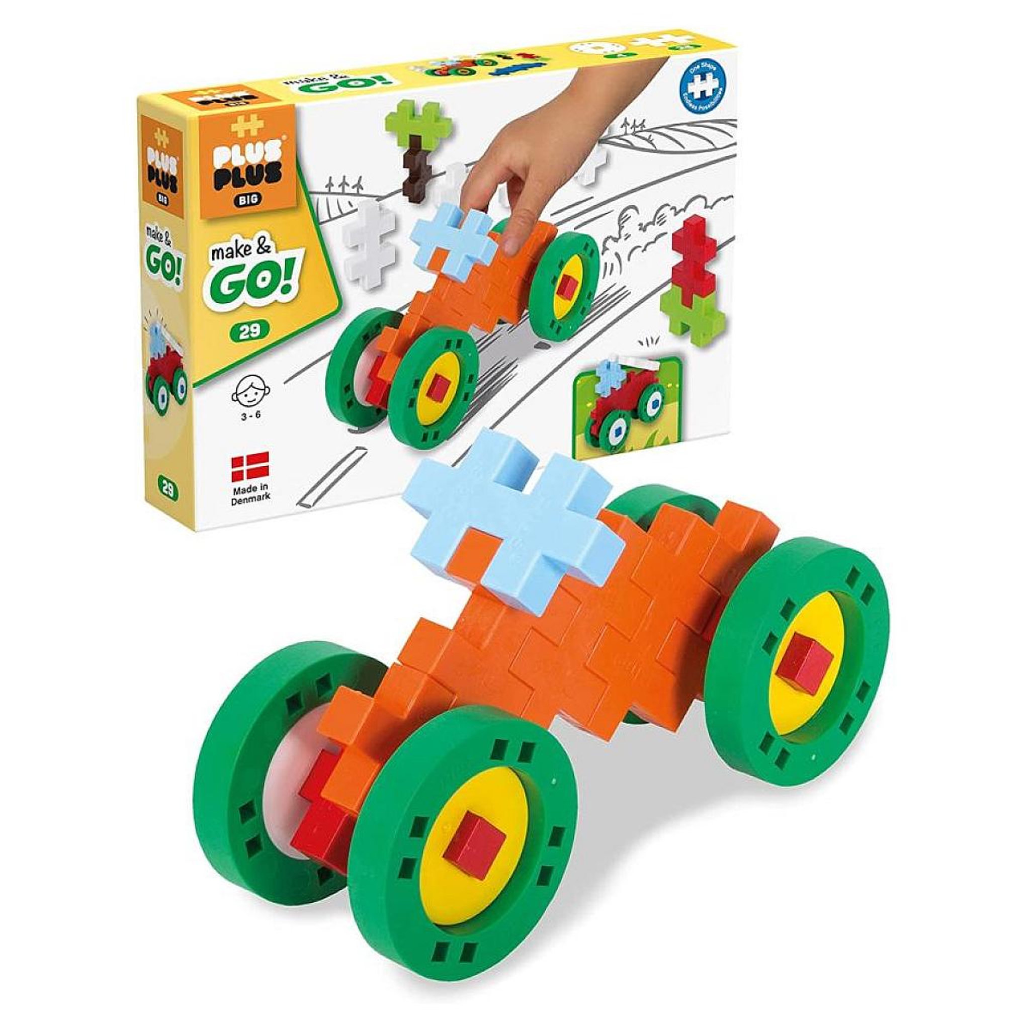 Voir la diapositive 2 : PlusPlus Plus Plus BIG ++ Make  and  Go! Mini véhicules - 29 pcs