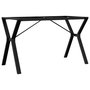 Voir la diapositive 2 : VIDAXL Pieds de table a manger cadre en Y 120x60x73 cm acier