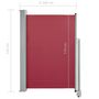 Voir la diapositive 6 : VIDAXL Auvent lateral retractable de patio 120x300 cm Rouge