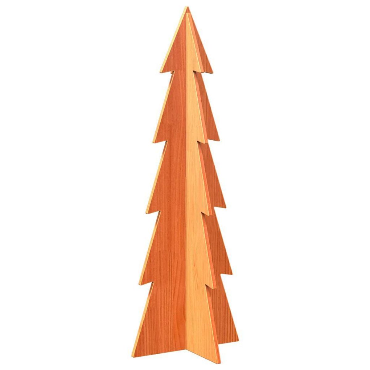 VIDAXL Arbre de Noël en bois pour decoration 112 cm bois de pin massif