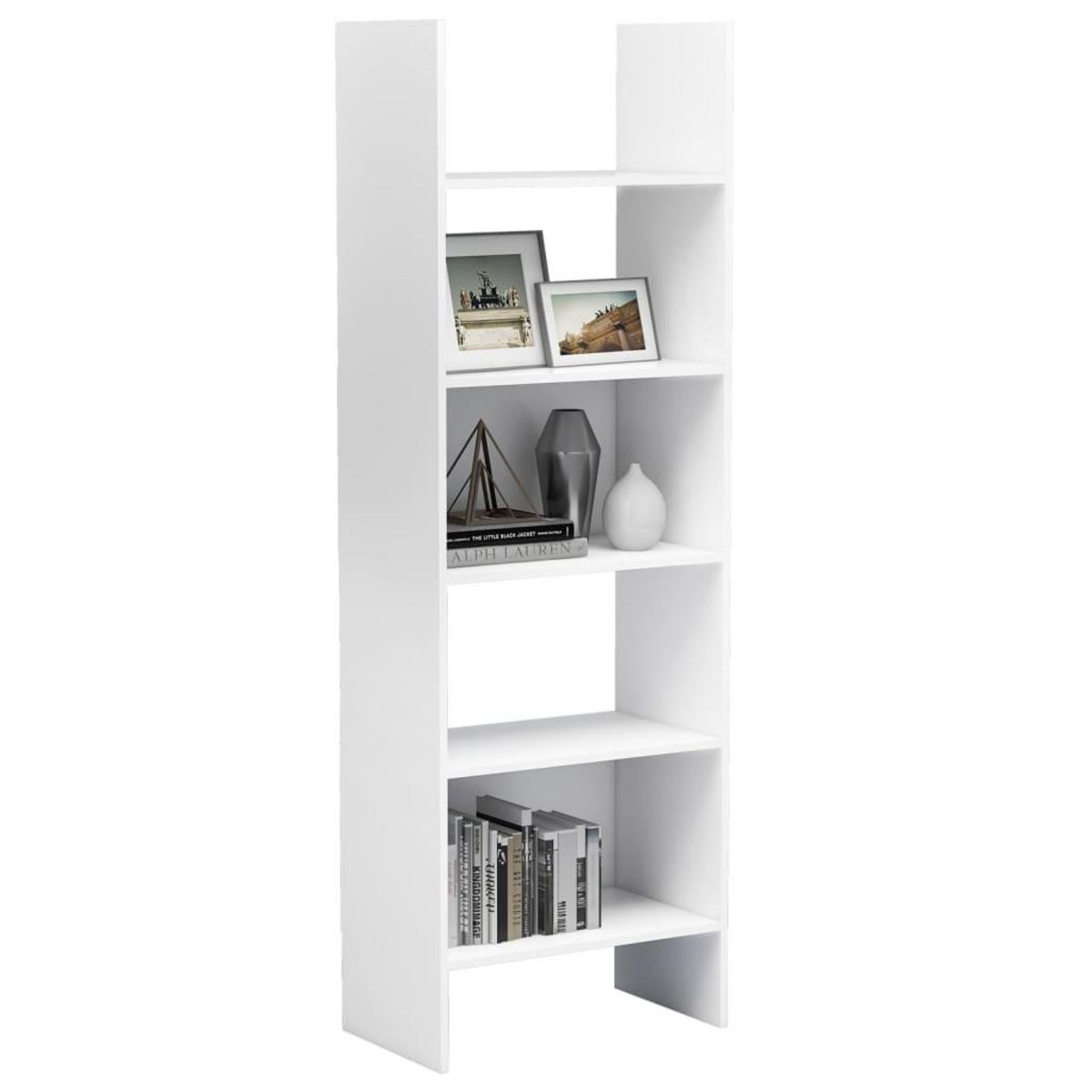 VIDAXL Bibliotheque Blanc 60x35x180 cm Bois d'ingenierie
