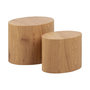 Voir la diapositive 2 : LISA DESIGN Aeryn - lot de 2 tables basses - chêne naturel - 48 et 40 cm
