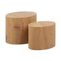Voir la diapositive 2 : LISA DESIGN Aeryn - lot de 2 tables basses - chêne naturel - 48 et 40 cm