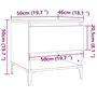 Voir la diapositive 6 : VIDAXL Tables d'appoint 2 pcs Noir 50x46x50 cm Bois d'ingenierie