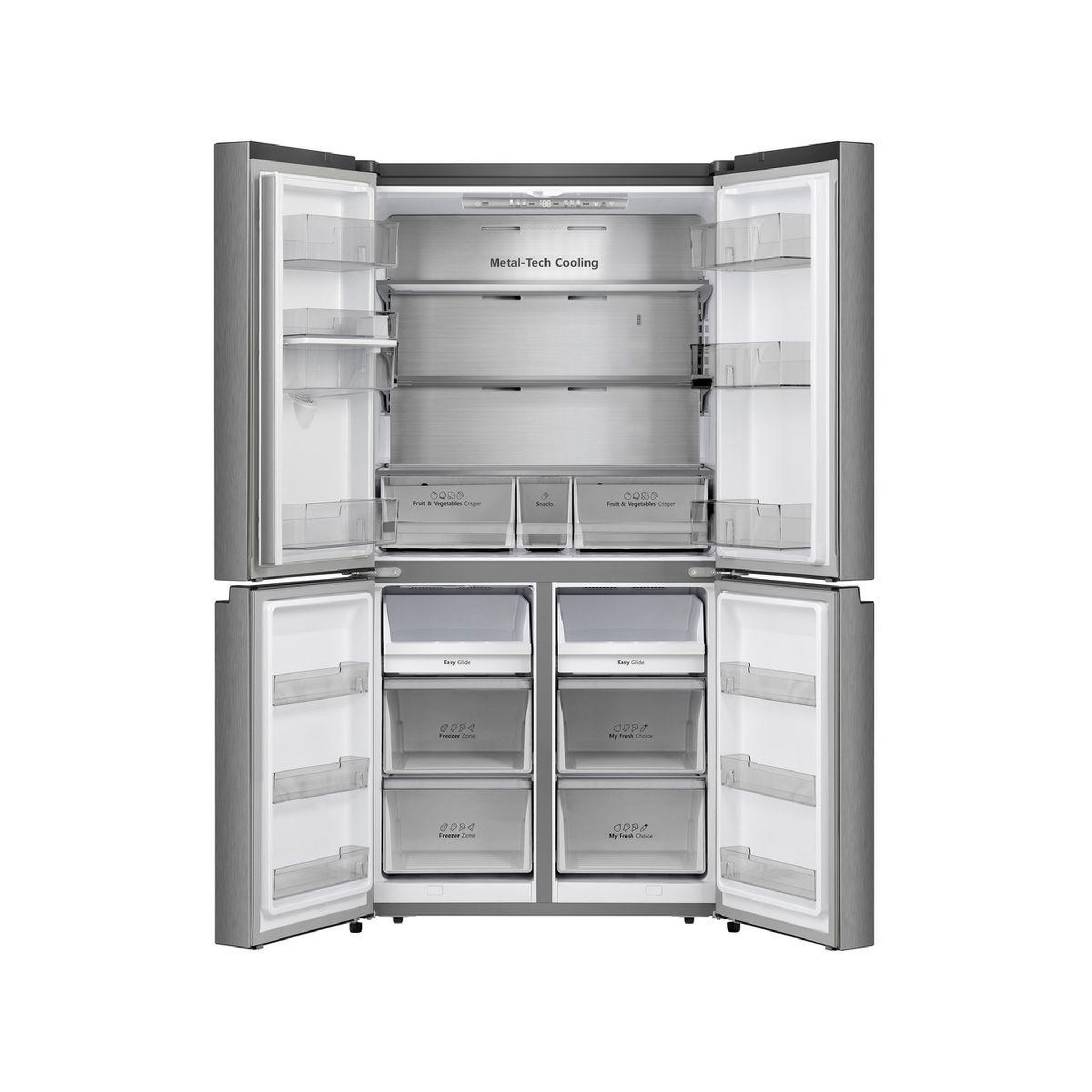 Voir la diapositive 2 : Hisense Réfrigérateur multi portes rq758n4swse