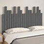 Voir la diapositive 3 : VIDAXL Tete de lit murale Gris 127,5x3x80 cm Bois massif de pin