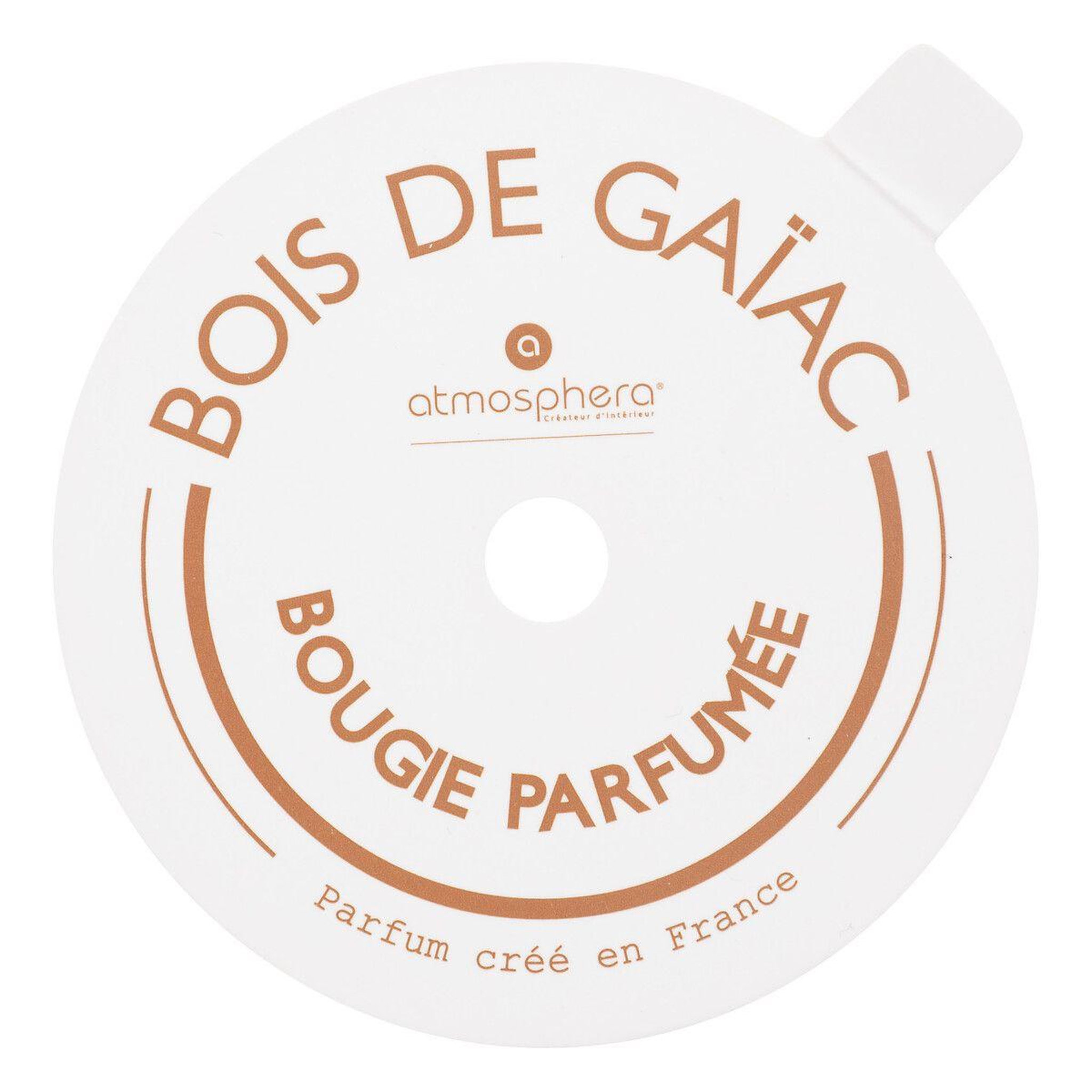 Voir la diapositive 2 : ATMOSPHERA Bougie parfumée déco  marty  160g bois de gaïac