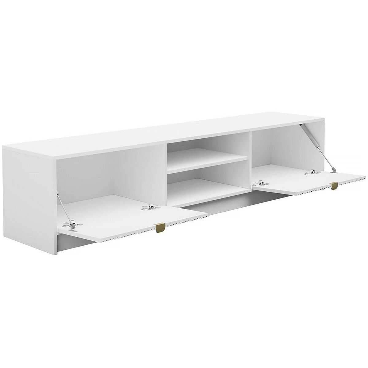 Habitat et Jardin Meuble TV  Tireno  -  180 cm X 40 cm X 40 cm - Blanc