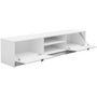 Voir la diapositive 3 : Habitat et Jardin Meuble TV  Tireno  -  180 cm X 40 cm X 40 cm - Blanc