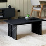 Voir la diapositive 4 : Habitat et Jardin Table basse en bois  Ravello  - 90 x 50 x 40 cm - Noir